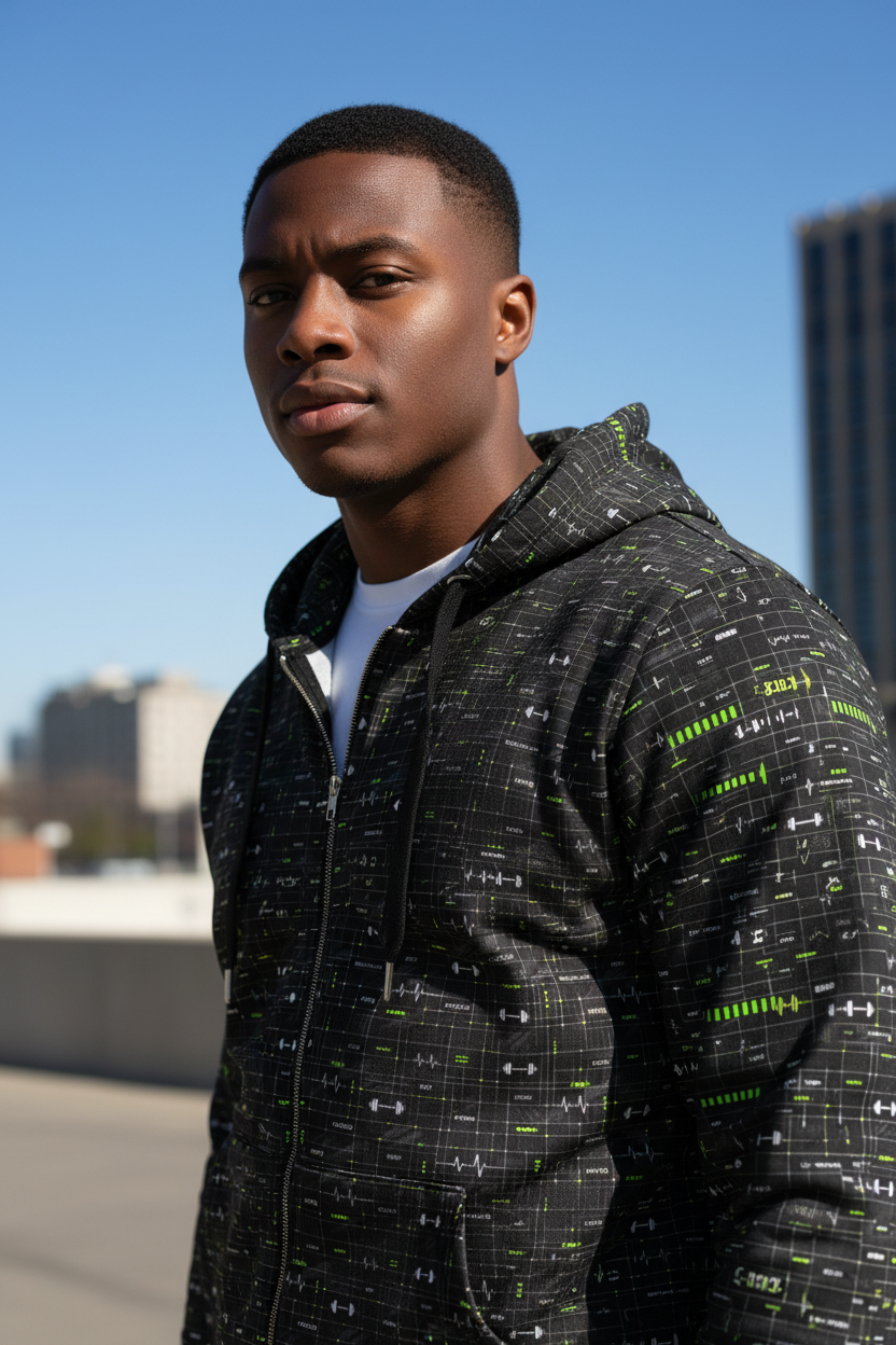 Training System Zip Hoodie Daytime Portrait